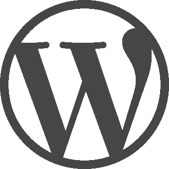 wordpress logotype simplified
