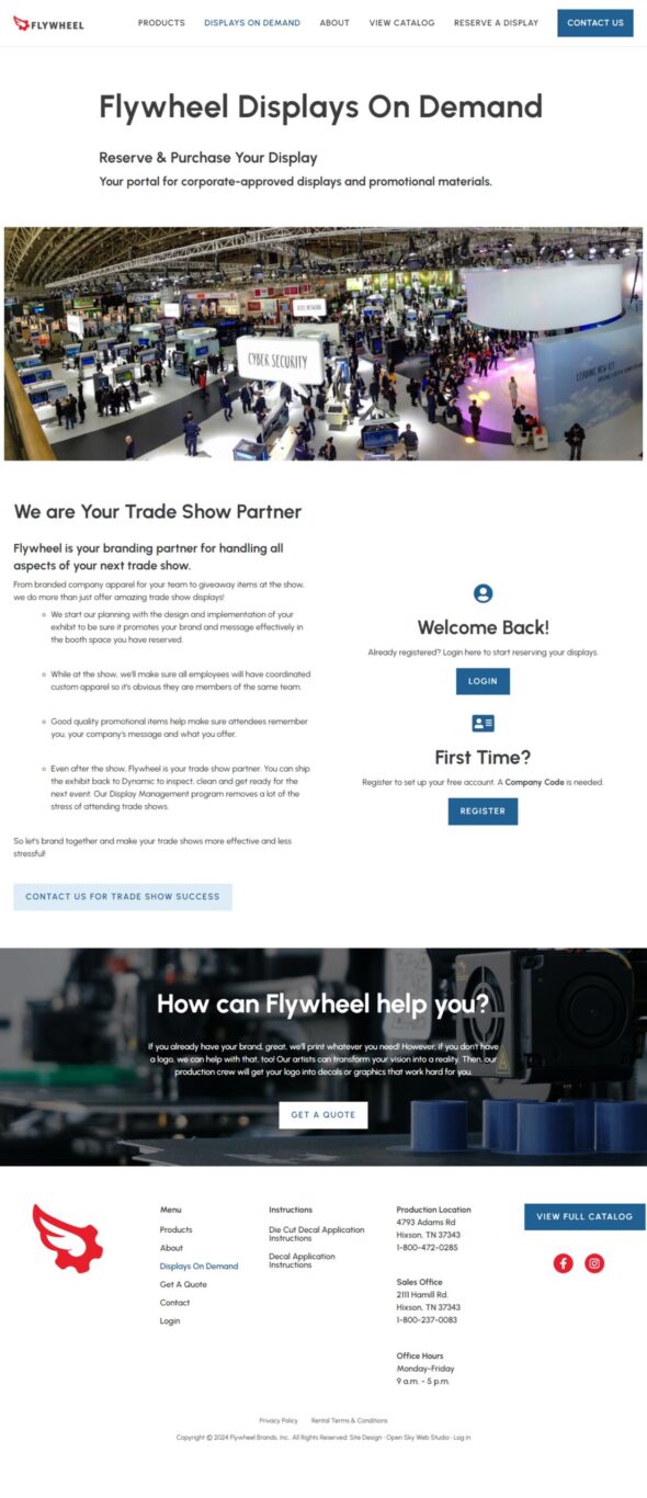 DD website screenshot