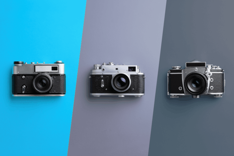 Image of three cameras